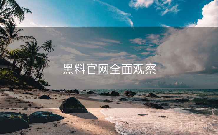 黑料官网全面观察