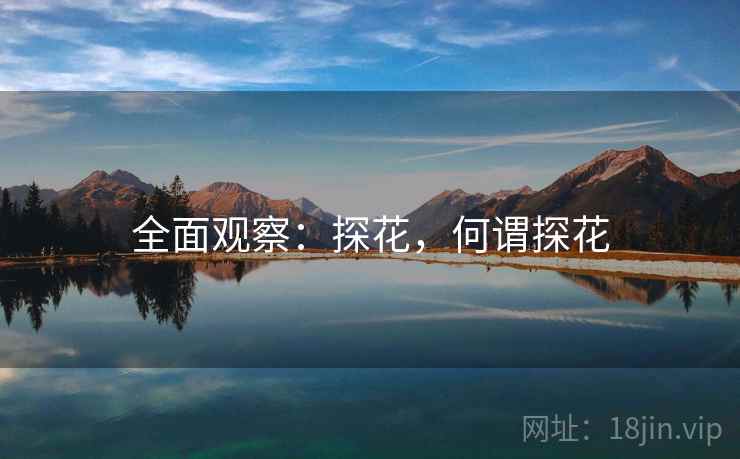 全面观察：探花，何谓探花